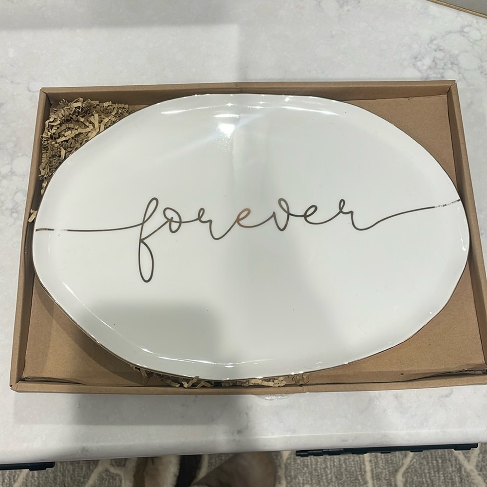 “Forever” wedding platter